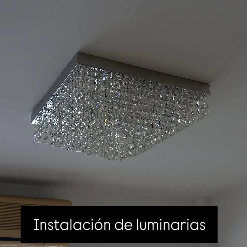 Instalación de luminarias